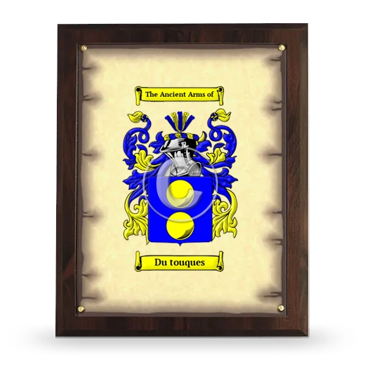 Du touques Coat of Arms Plaque